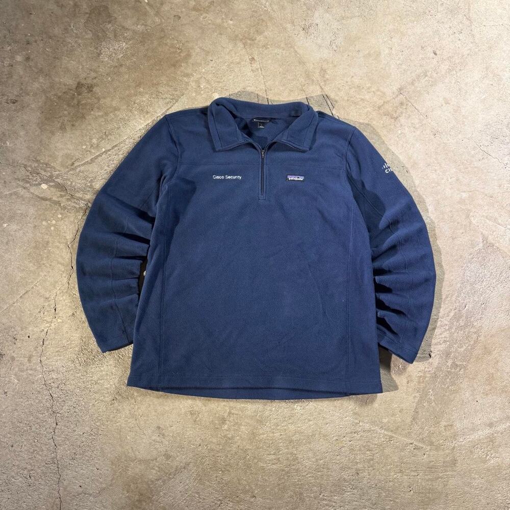 Blue Patagonia Fleece 1/4 Zip Sweatshirt